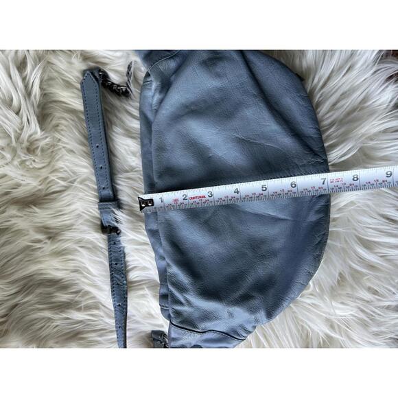 Free People Light Blue Leather Crossbody Bag - Picture 7 of 8